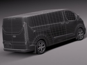 Transit Custom Van LWB 2013 Modèle 3D