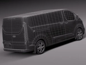 Transit Custom Van LWB 2013 3D Model