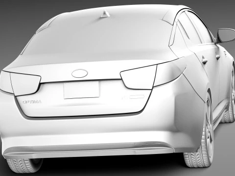 Kia Optima Hybrid 2014 3D Model