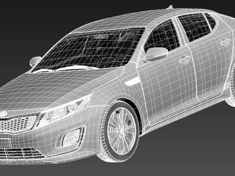 Kia Optima Hybrid 2014 3D Model