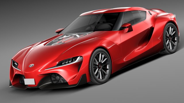 Toyota FT-1 Concept 3D Model .c4d .max .obj .3ds .fbx .stl .blend 