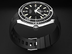 Omega Seamaster Planet Ocean 3D-Modell