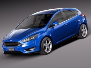 Focus 5-door Hatchback 2015 3D Model