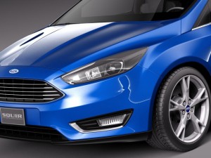 Focus 5-door Hatchback 2015 3D-Modell
