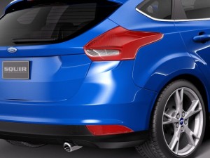 Focus 5-door Hatchback 2015 3D-Modell