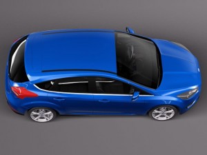 Focus 5-door Hatchback 2015 3D-Modell