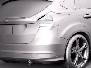 Focus 5-door Hatchback 2015 3D-Modell