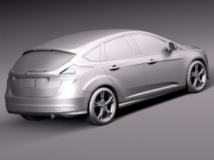 Focus 5-door Hatchback 2015 3D-Modell