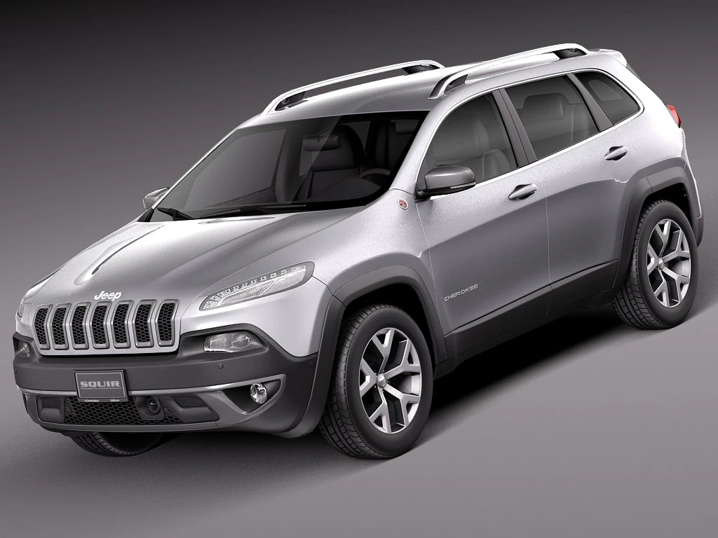Jeep Cherokee Euro 2014 3D Model .c4d .max .obj .3ds .fbx .stl .blend 