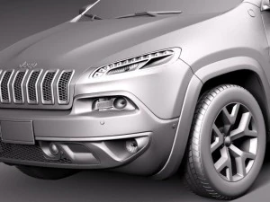 Jeep Cherokee Euro 2014 3D Model