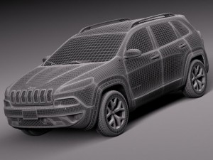 Jeep Cherokee Euro 2014 Modèle 3D