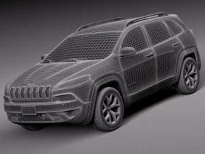 Jeep Cherokee Euro 2014 3D Model