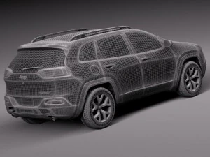 Jeep Cherokee Euro 2014 3D Model