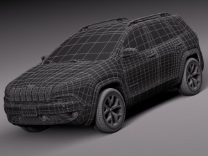 Jeep Cherokee Euro 2014 Modèle 3D