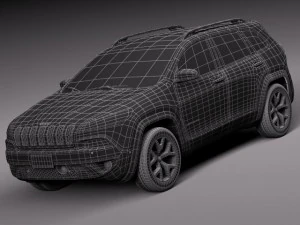 Jeep Cherokee Euro 2014 3D Model