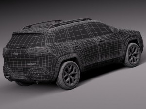 Jeep Cherokee Euro 2014 Modèle 3D