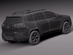 Jeep Cherokee Euro 2014 3D Model