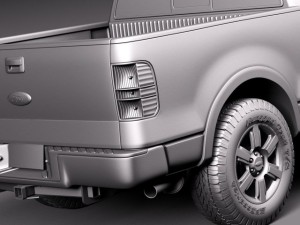 F-150 Crew Cab 2004-2007 3D Модель