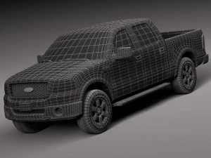F-150 Crew Cab 2004-2007 3D Model