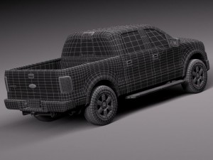 F-150 Crew Cab 2004-2007 3D Модель