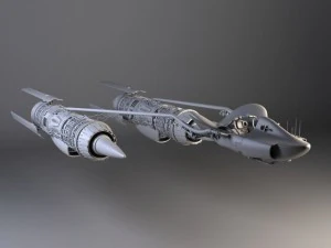 Star Wars Anakin Pod Racer 3D Model