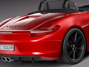 Porsche Boxster GTS 2015 3D Model