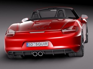 Porsche Boxster GTS 2015 3D Model