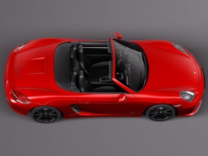 Porsche Boxster GTS 2015 3D Model