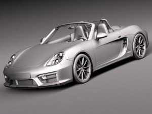Porsche Boxster GTS 2015 3D Model