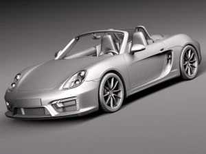 Porsche Boxster GTS 2015 3D Model