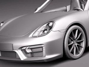 Porsche Boxster GTS 2015 3D Model