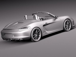Porsche Boxster GTS 2015 3D Model