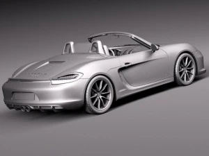 Porsche Boxster GTS 2015 3D Model