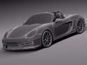 Porsche Boxster GTS 2015 3D Model