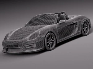 Porsche Boxster GTS 2015 3D Model