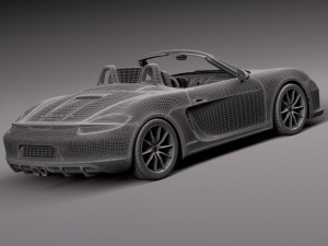Porsche Boxster GTS 2015 3D Model