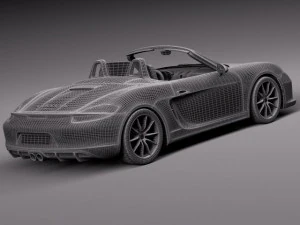 Porsche Boxster GTS 2015 3D Model