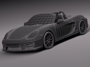 Porsche Boxster GTS 2015 3D Model