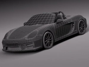 Porsche Boxster GTS 2015 3D Model