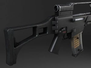 Heckler Koch G36 Assault Rifle 3D Model