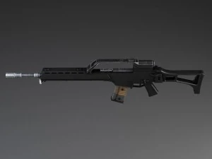 Heckler Koch G36 Assault Rifle 3D Model