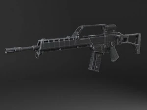 Heckler Koch G36 Assault Rifle 3D Model
