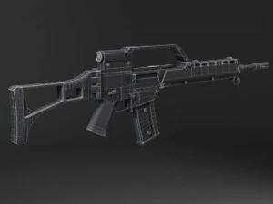 Heckler Koch G36 Assault Rifle 3D Model