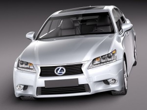 Lexus GS 300H 2014 3D Model