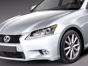 Lexus GS 300H 2014 3D Model