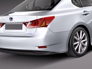 Lexus GS 300H 2014 3D Model