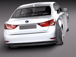 Lexus GS 300H 2014 3D Model