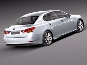 Lexus GS 300H 2014 3D Model