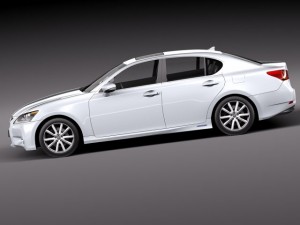 Lexus GS 300H 2014 3D Model
