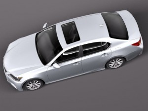 Lexus GS 300H 2014 3D Model